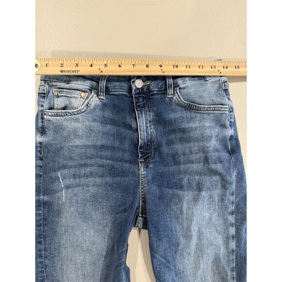 H&M Jeans Womens 28" Skinny Stretch Distressed High Rise Travel Concert Punk - Picture 7 of 7